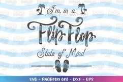 Summer svg im in a flip flop state of mind clipart Product Image 1