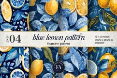 Citrus Digital paper, Lemon pattern Product Image 1