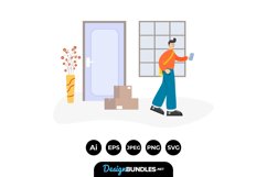 Delivery Man Illustrations Product Image 1