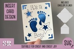 It’s a boy card insert design| Paper cutting | Cricut Joy s Product Image 1