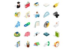 Chemistry icons set, isometric style Product Image 1