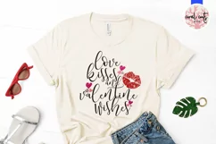 Love kisses and valentine wishes - Love & Valentine SVG EPS Product Image 2
