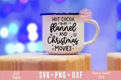 Hot Cocoa Flannel And Christmas Movies SVG Product Image 2