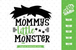 Halloween SVG file | Mommy's Little Monster SVG design Product Image 1