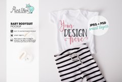 Baby Bodysuit Mockup | Kids New Born Mock Up Product Image 1