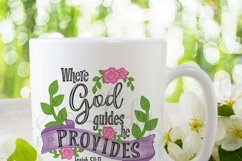 Where God Guides He Provides painted sublimation design Product Image 2