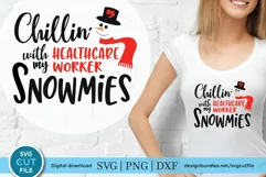 Healthcare worker Christmas svg, a health care worker svg Product Image 1