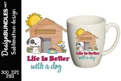 In With A Dog Sublimation Design Product Image 1