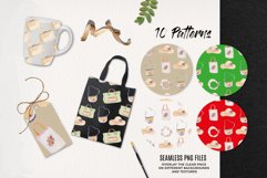 Watercolor Seamless Patterns Holiday Clothing Suitcase Fun Product Image 3