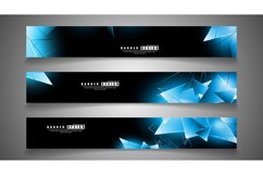 banner collection. abstract background with luminous blue Product Image 1