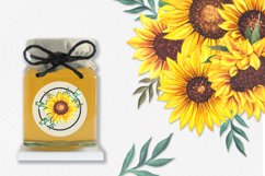 Watercolor Sunflower Bouquets PNG, Summer Bouquets PNG Product Image 5