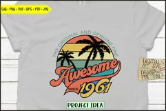 1961 Vintage Birthday | Vintage Birthday | Retro birthday Product Image 2