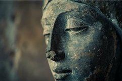 Timeless Ancient woman statue looking away. Generate ai Product Image 1