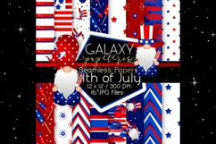 Gnome 4th of July Digital Paper - Seamless Papers Product Image 4