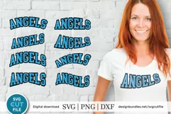 Angels svg, Angel svg, Angels softball svg, Angels football Product Image 1