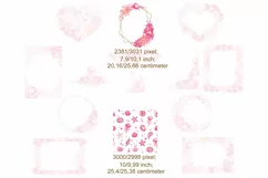 watercolor clipart, pink, coral, starfish, jellyfish, seashe Product Image 3