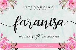 Web Font Faranisa Script Product Image 1