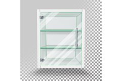 Advertising Glass Cabinet Vector Product Image 1