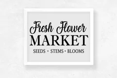 Fresh Flower Market Fresh Flowers Flowers Wall Decor SVG Product Image 2