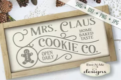 Mrs Claus Cookie Company Christmas Gingerbread SVG DXF Files Product Image 2