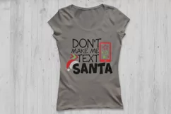 Don't Make Me Text Santa Svg, Christmas Svg, Santa Svg. Product Image 2