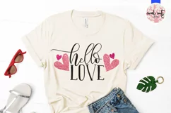 Hello Love - Love & Valentine SVG EPS DXF PNG Product Image 2