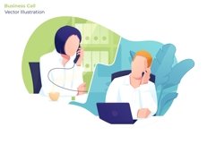 Business Call - Vector Illustration Product Image 1