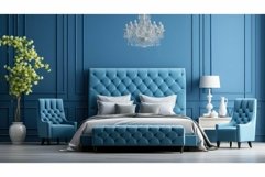 interior blue room background Product Image 1