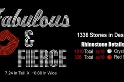 Fabulous and Fierce Rhinestone SVG Template - Diva Product Image 2