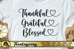 Thanks SVG PNG EPS DXF Thanksgiving SVG Give Thanks SVG Product Image 1