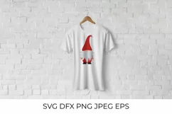 Cute Nordic gnome SVG. Christmas or Valentines gnome clipart Product Image 2