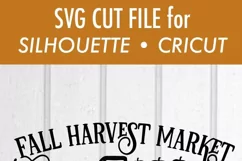 Fall Harvest Market - Pumpkin - Truck - SVG DXF File Product Image 3
