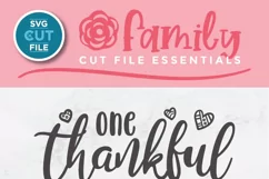 Gigi svg - One thankful Gigi - a grandma svg for crafters Product Image 2