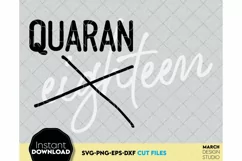 19th Birthday Shirt Happy Birthday SVG Quarantined Eighteen Product Image 2