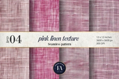 Pink Linen Texture | Fabric Pattern Product Image 1