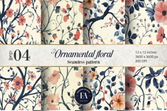 Ornamental Floral Pattern| Elegant Floral Texture Product Image 1