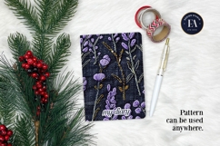 Embroidered Denim Digital Paper| Floral Denim Pattern Product Image 4