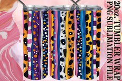 Unique 3D Leopard Flower Tumbler Wrap Patterns Product Image 1