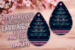 Artful Teardrop Earrings Template Art , Holiday Product Image 1