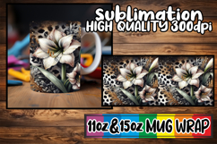 Gentle smiles 11oz 15oz sublimation wrap, Leopard Prints Product Image 1