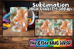 Artistic Radiance 3D Mug Wrap, 11oz 15oz Sublimation Product Image 1