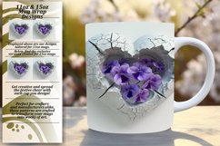 Springtime Romance: Sublimation Mug with 3D Heart Product Image 1
