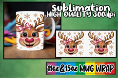 Serene thoughts 11oz 15oz sublimation wrap, Cute Christmas Product Image 1