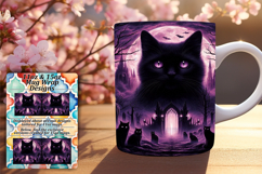 Chic 15oz Mug Wrap Png Design , Horror Halloween Product Image 1