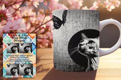 Artistic Cat Design Mug: Sublime Sublimation Product Image 1