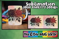 Joyous memories 11oz 15oz mug wrap, Flower Product Image 1