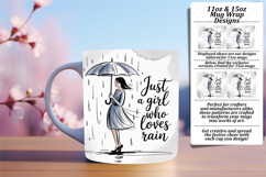 Delightful 15oz Mug Wrap Png Template , Just A Girl Product Image 1