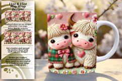 Enchanting 15oz Mug Wrap Png Template , Sweet Animals Product Image 1