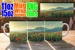Scenic Spring Landscape Mug Wrap - Sublimation Art Product Image 1