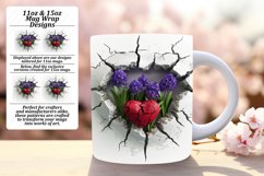 Floral Fantasy: Sublimation Heart Mug Mix Product Image 1
